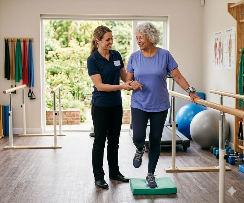 Physical therapy session at The Waters of Hartford City